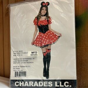 Charades Girls Over the Knee Stockings with red bows.